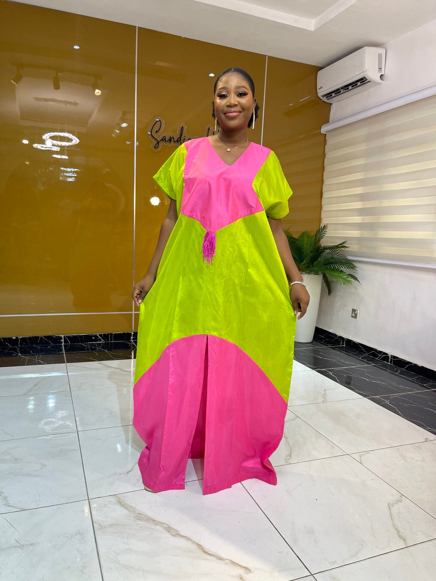 2-Tone Rawsilk Boubou