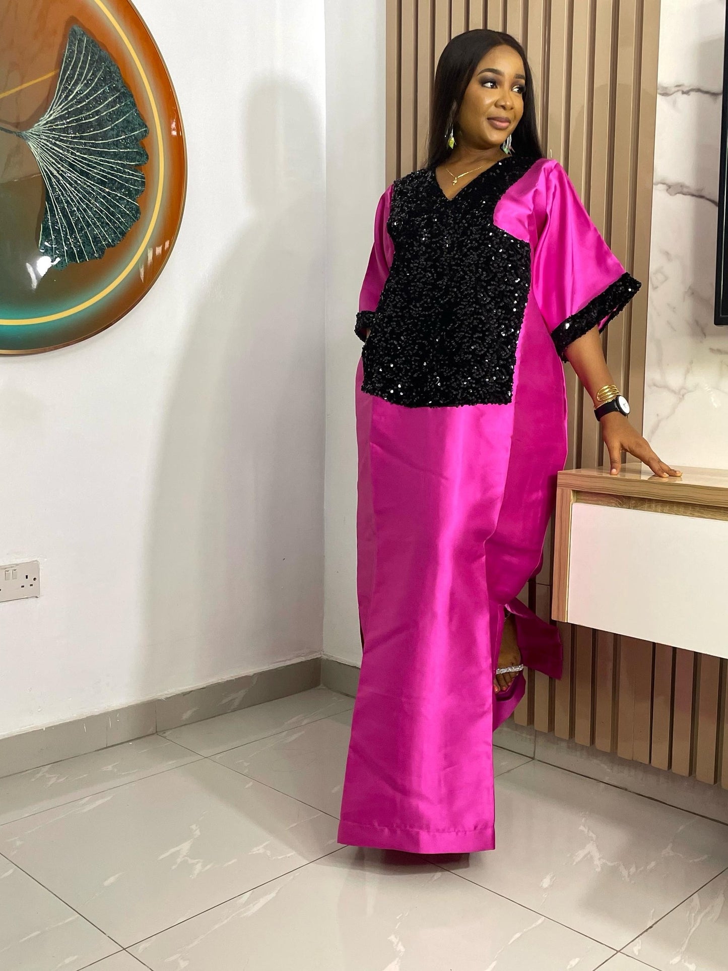 Sequin Mikado Dress 02