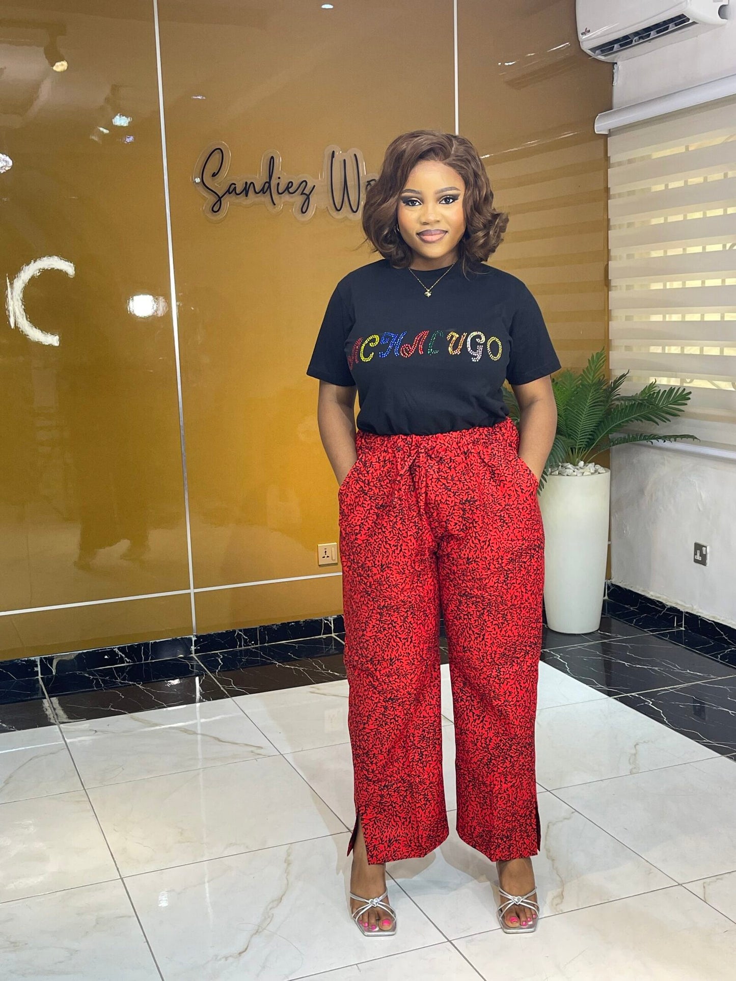 Ankara Slit Pants