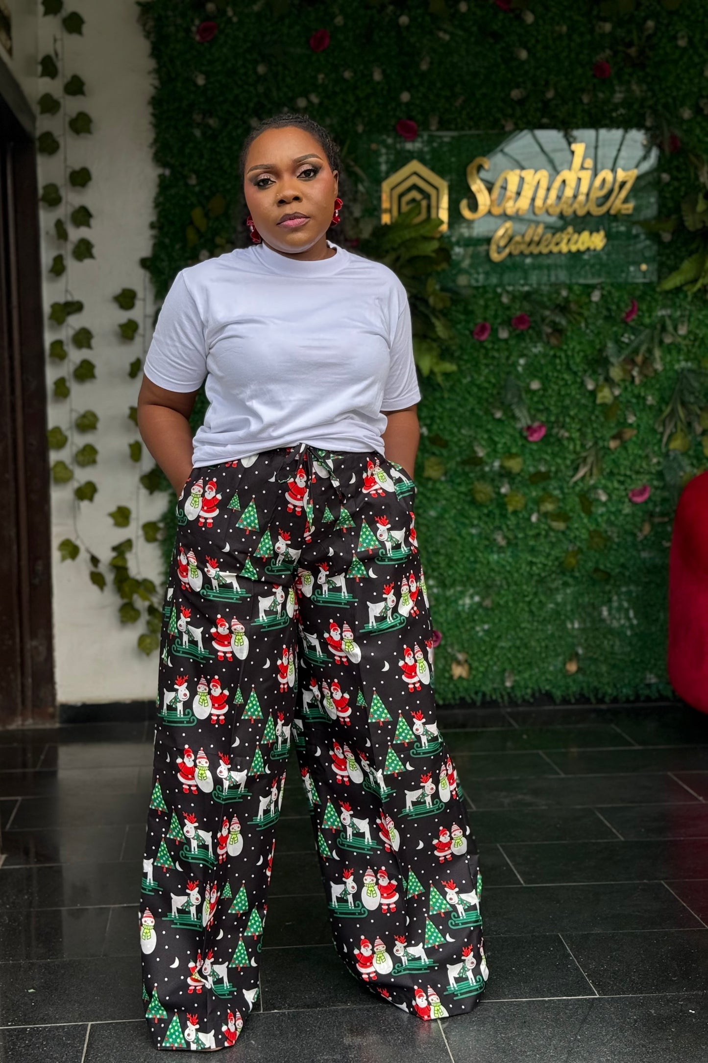 Christmas Ankara Pants