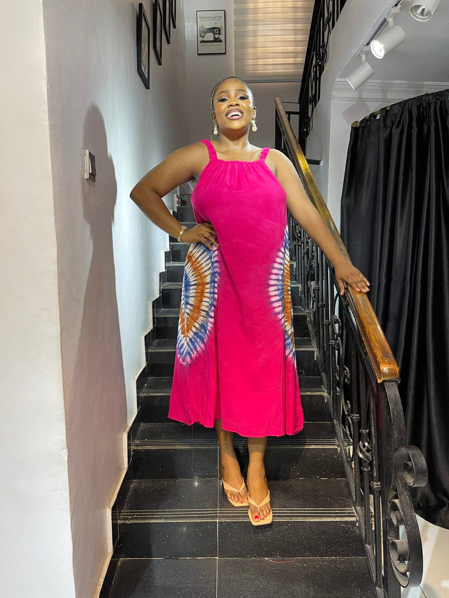 Adire Summer Maxi (Plain)