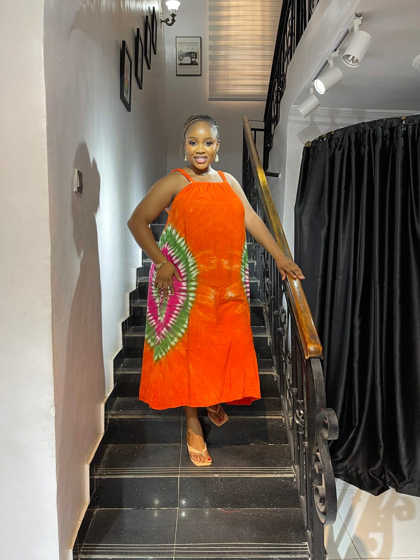 Adire Summer Maxi (Plain)