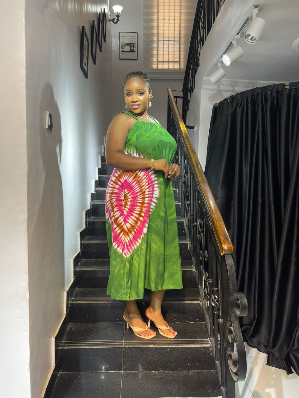 Adire Summer Maxi (Plain)