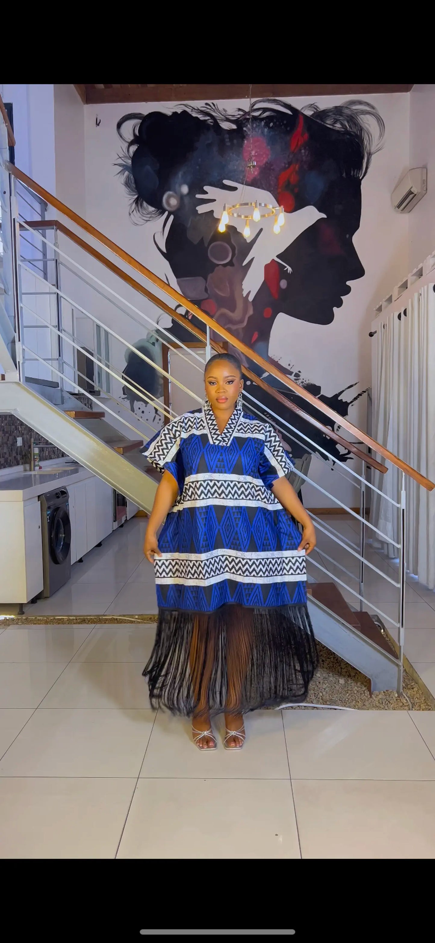 Ankara Fringe Dress