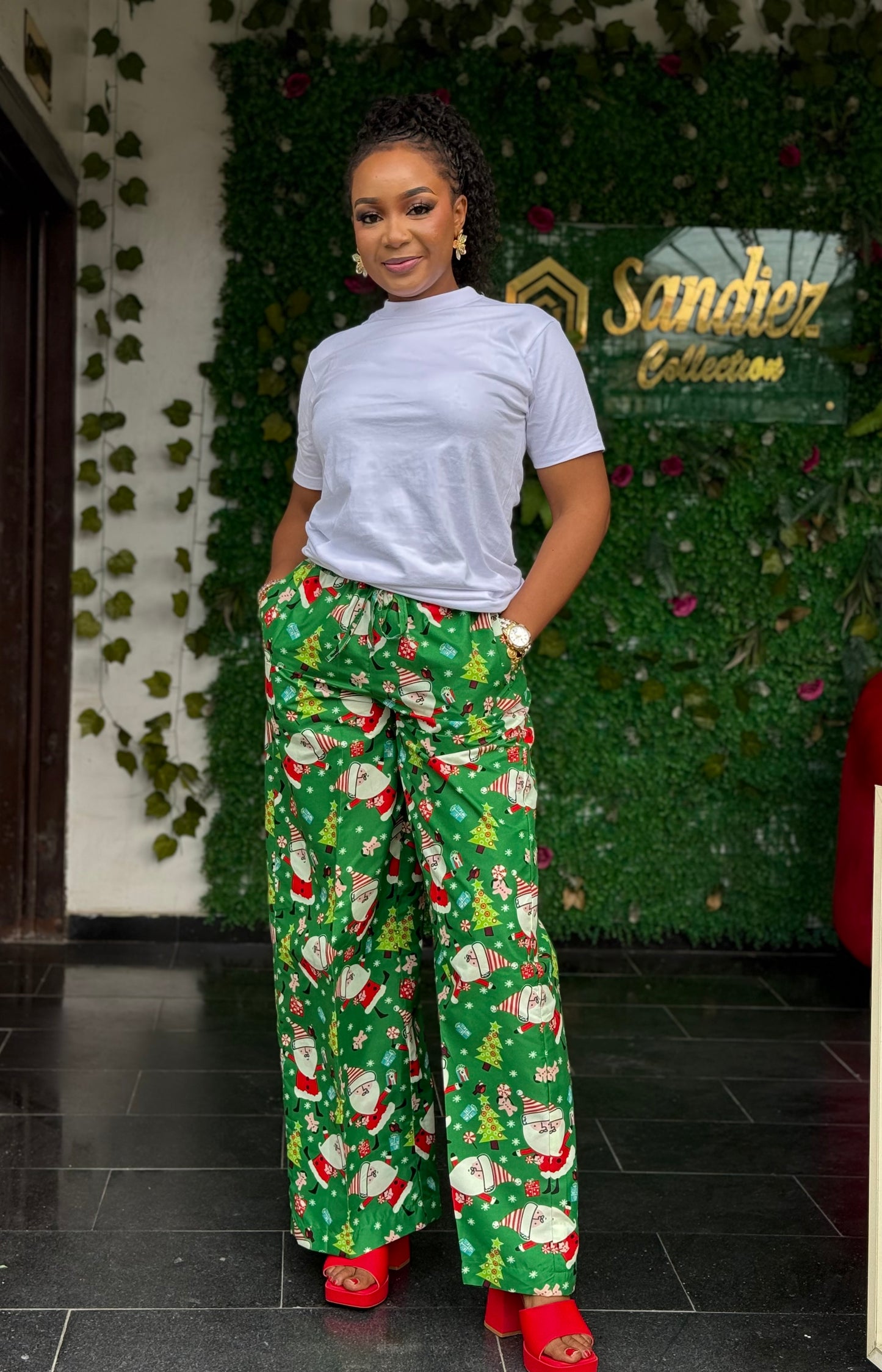 Christmas Ankara Pants