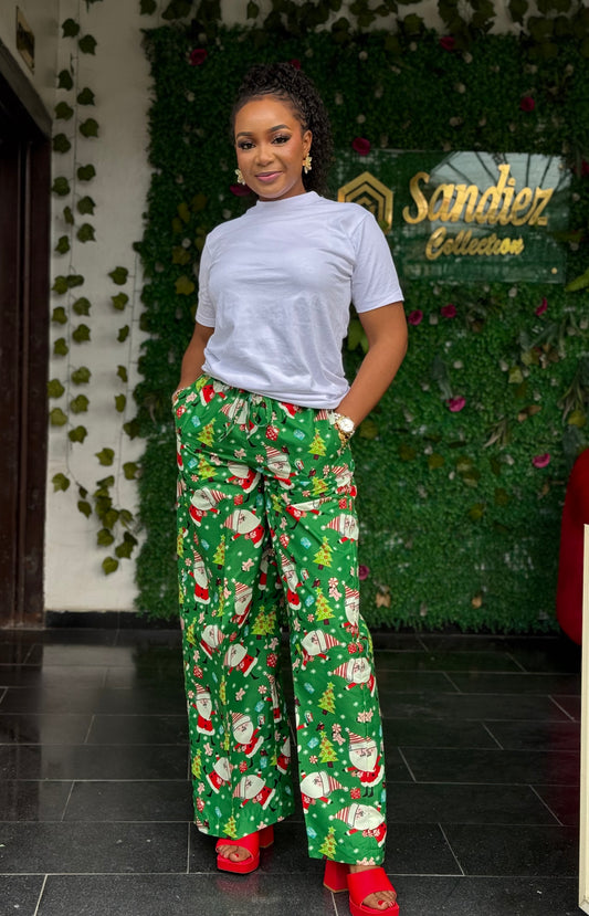 Christmas Ankara Pants