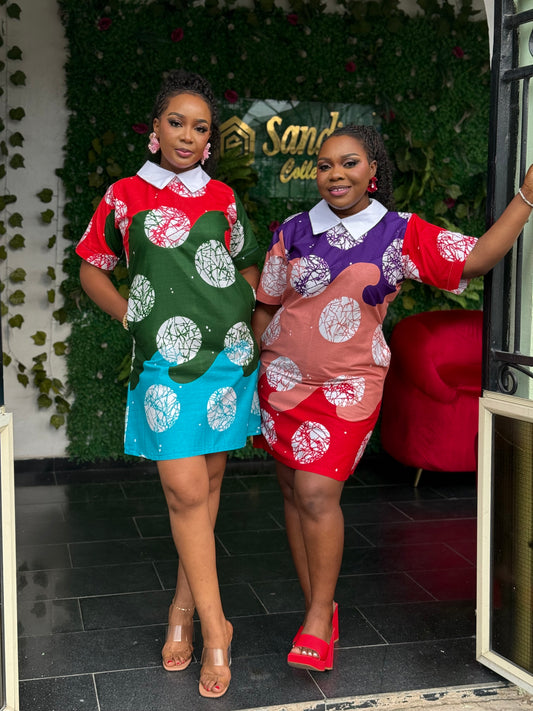 Ankara shift dress