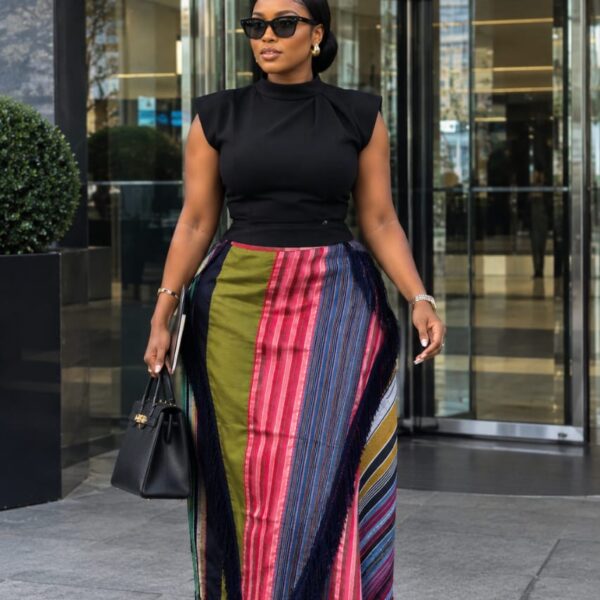 Asooke Patches Skirt
